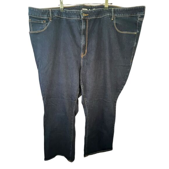 Old Navy Mid-Rise Classic Boot Cut Dark Wash Denim Jeans - Picture 1 of 4